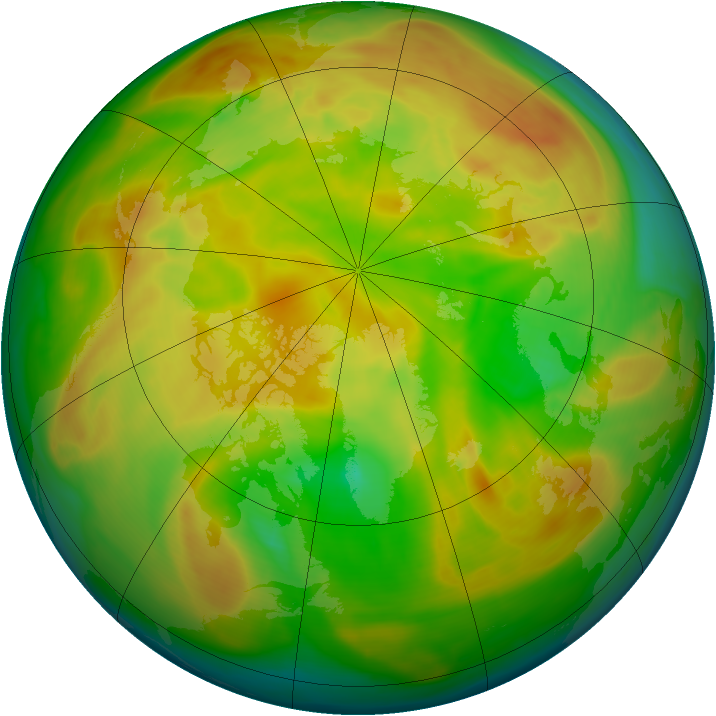 Arctic ozone map for 30 April 2008